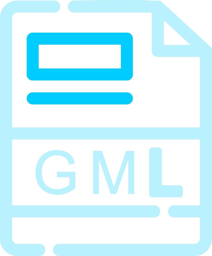 gml creativo icono diseño vector