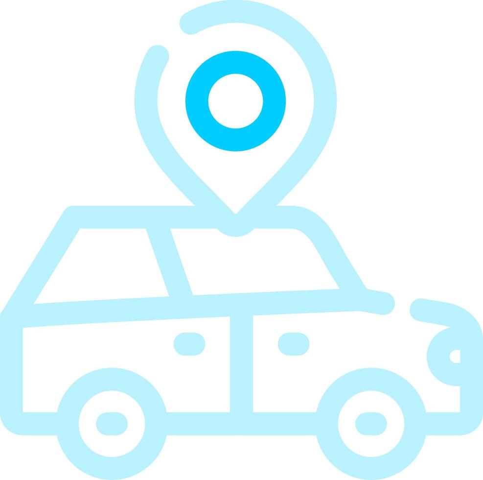 Car Location Creative Icon Design vector