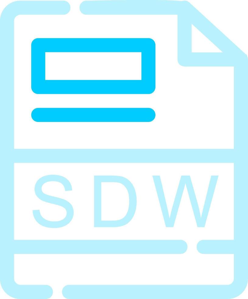 SDW Creative Icon Design vector