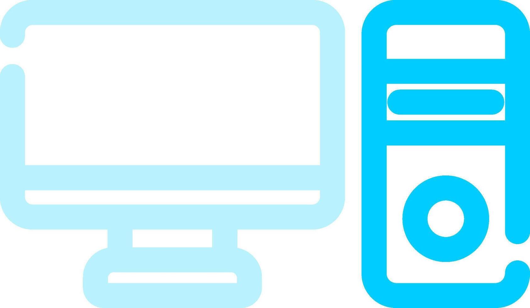 Computer Creative Icon Design vector
