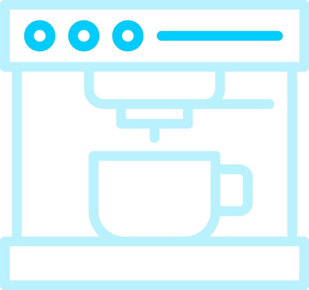 Coffee Machine Creative Icon Design vector