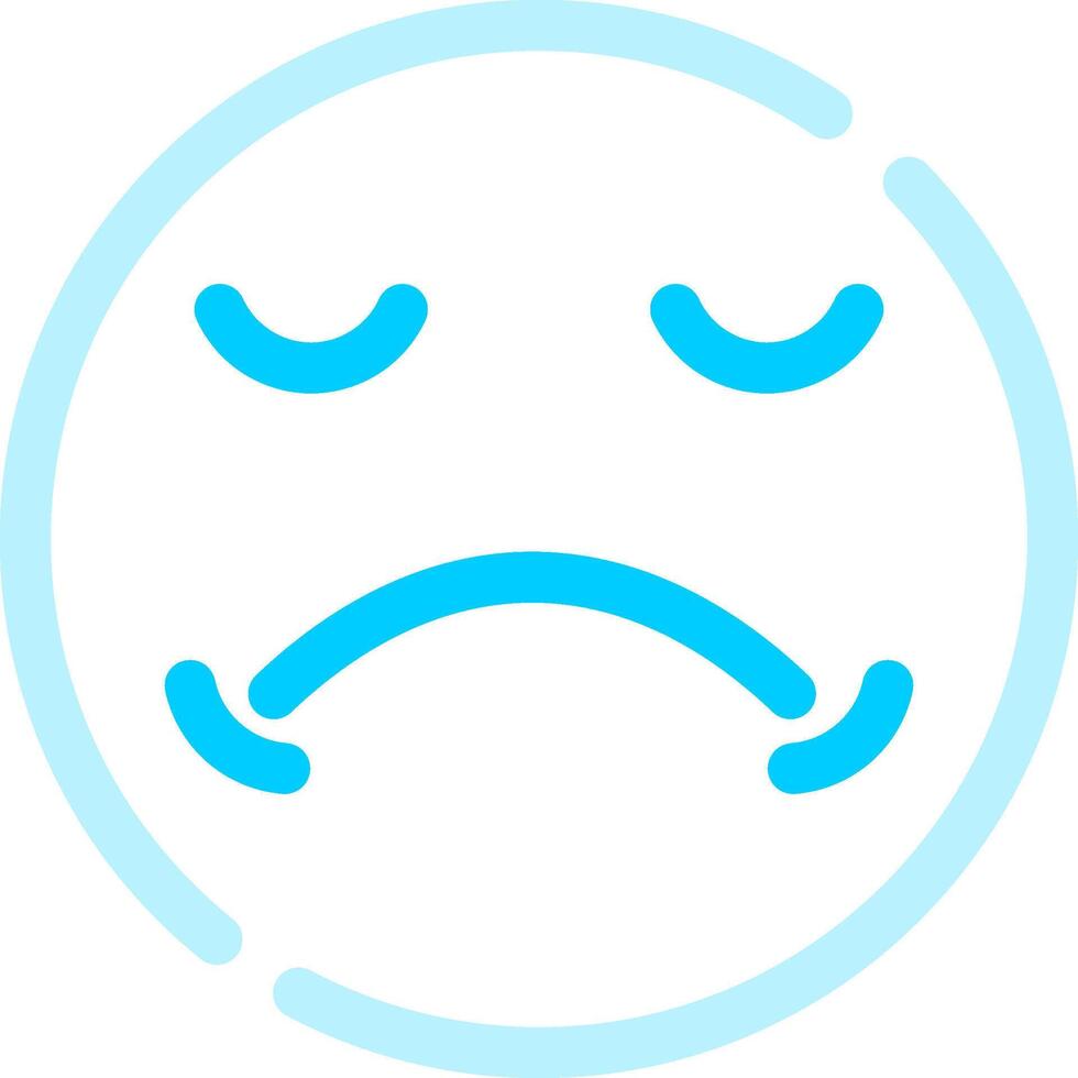 Sad Creative Icon Design vector