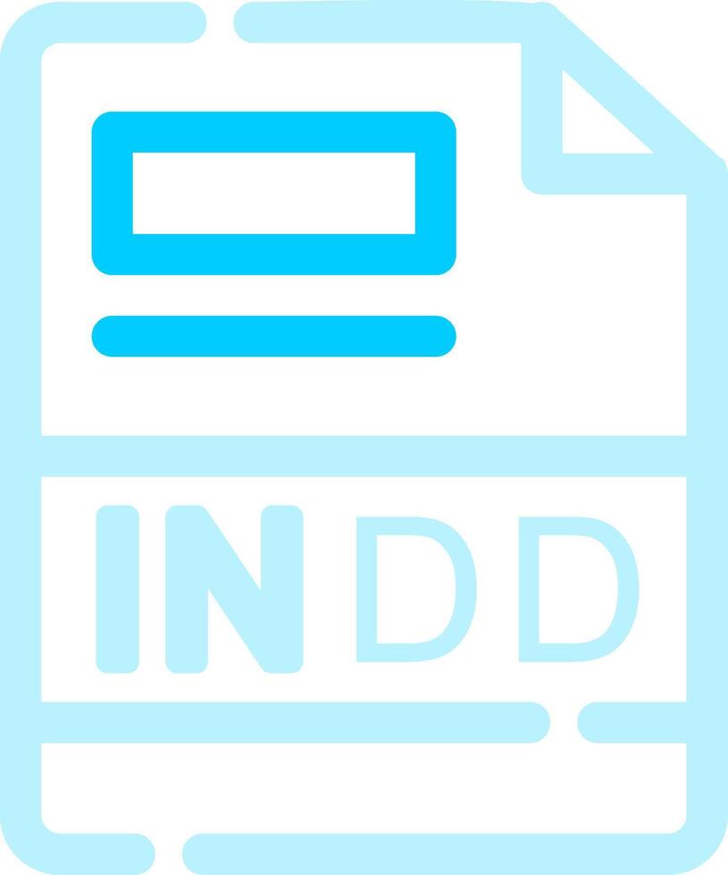 INDD Creative Icon Design vector