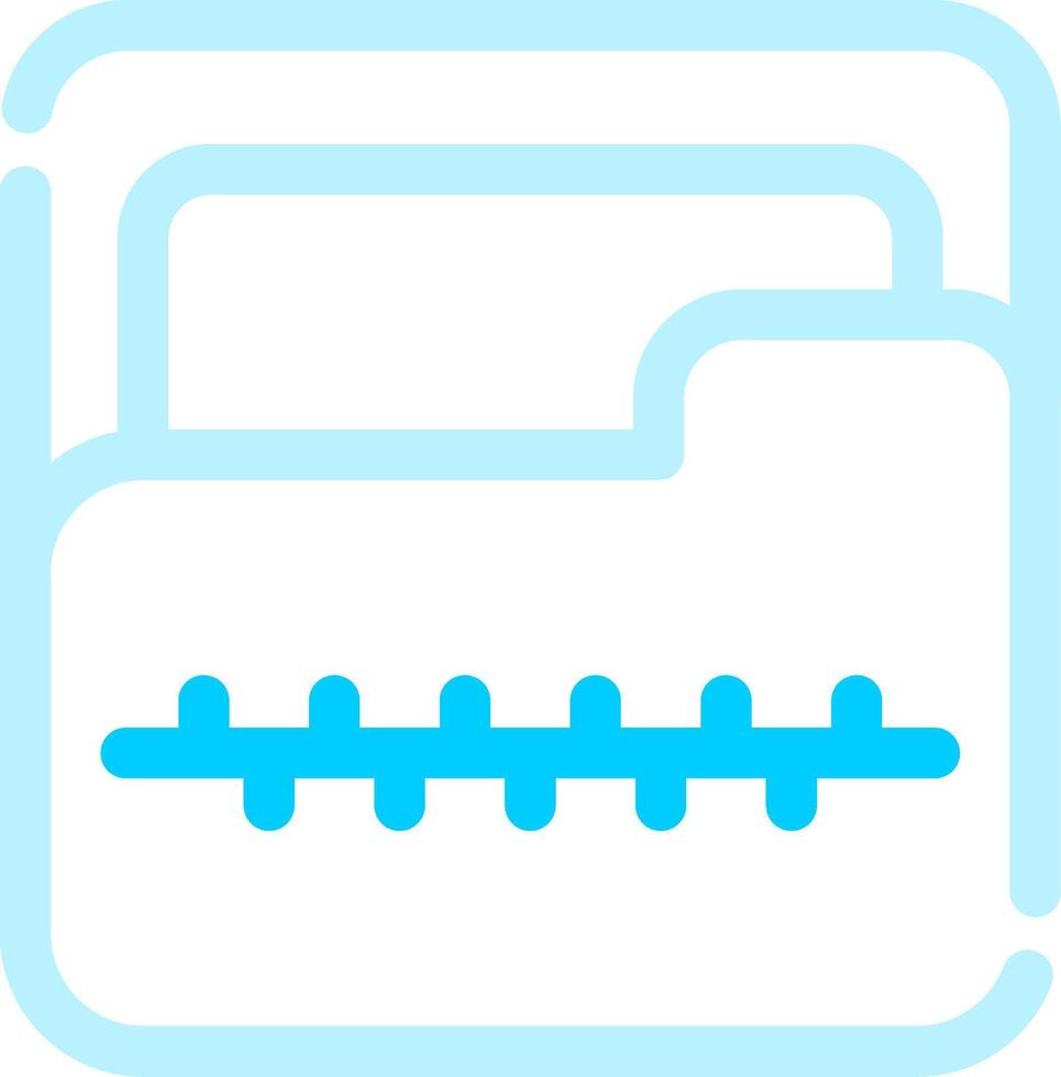 Zip Folder Creative Icon Design vector