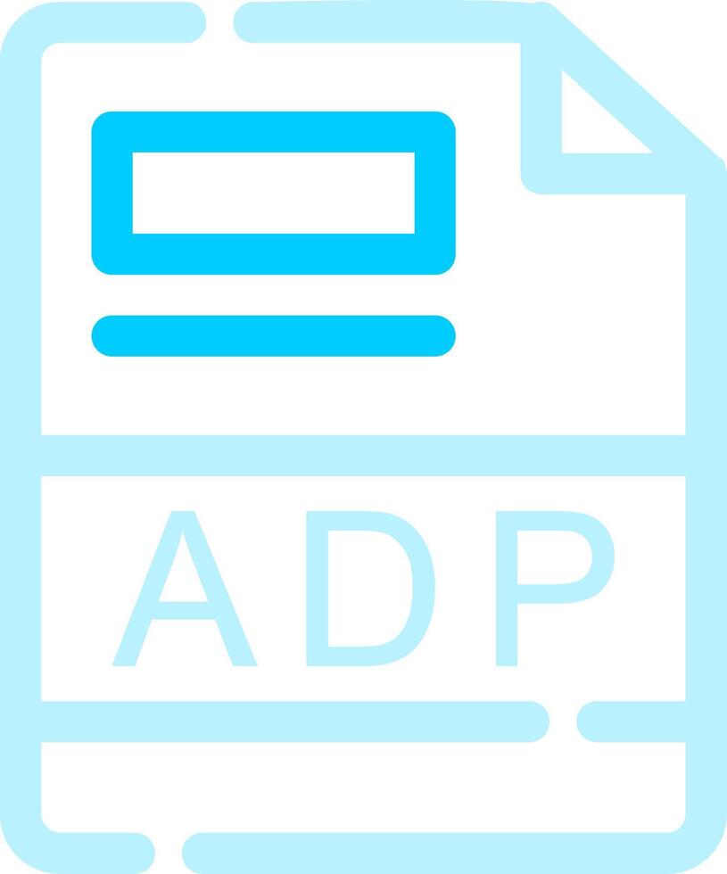 adp creativo icono diseño vector