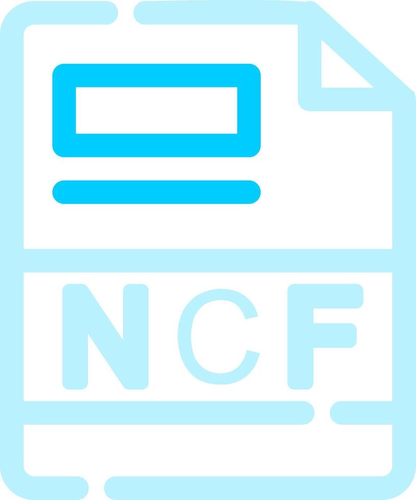 ncf creativo icono diseño vector