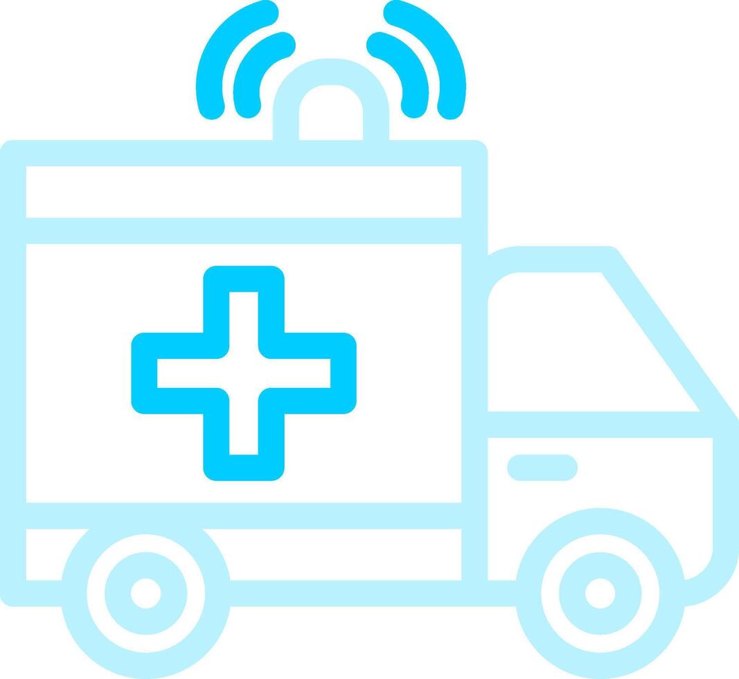 Ambulance Creative Icon Design vector