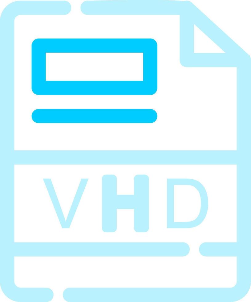 VHD Creative Icon Design vector