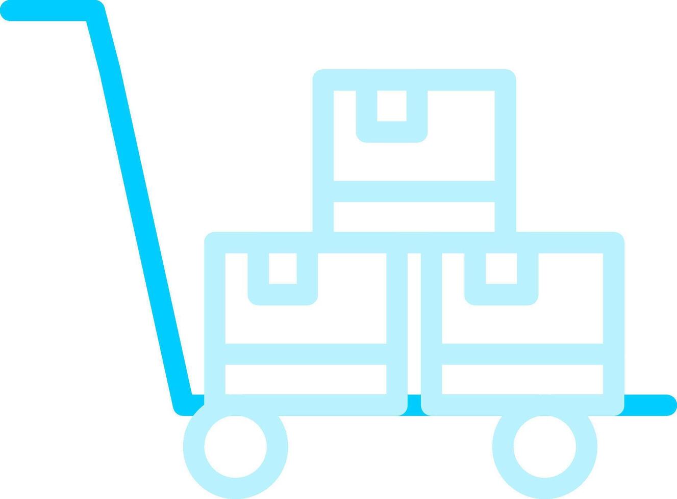 Trolley Creative Icon Design vector