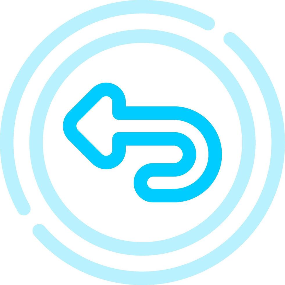 Undo Creative Icon Design vector
