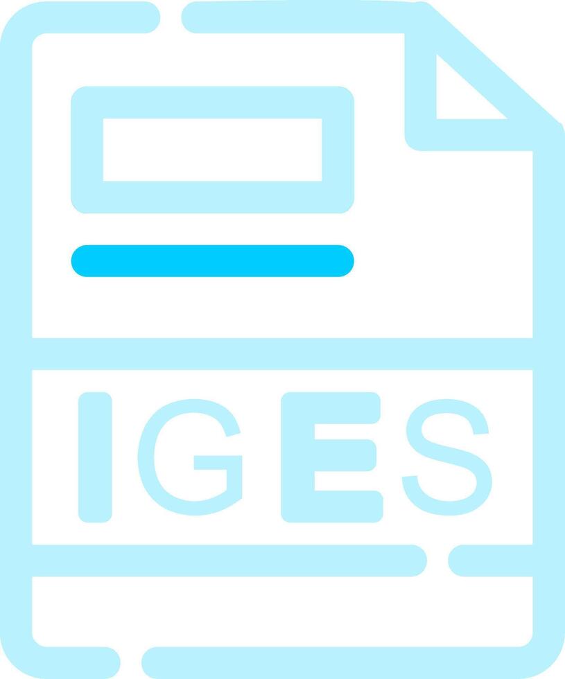 iges creativo icono diseño vector