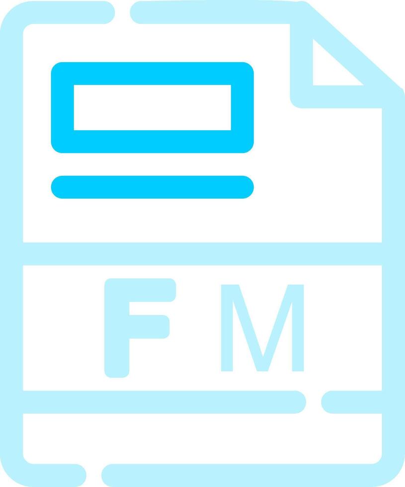 FM Creative Icon Design vector