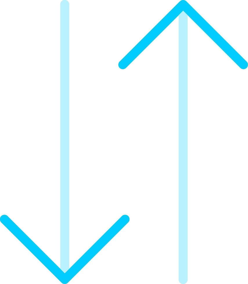 Double Arrow Creative Icon Design vector