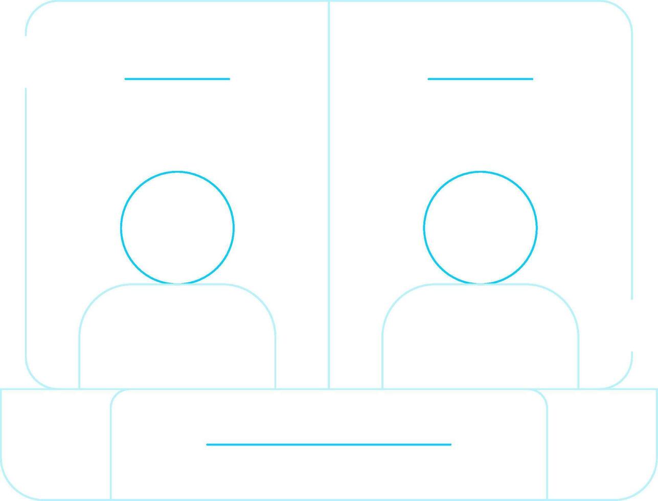 Conference Call Creative Icon Design vector