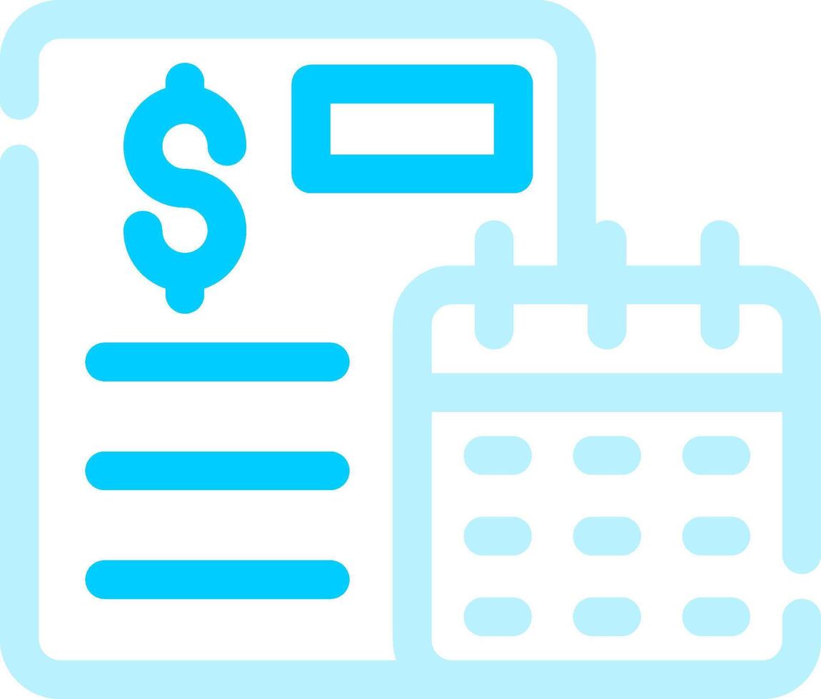 Yearly Sales Report Creative Icon Design vector
