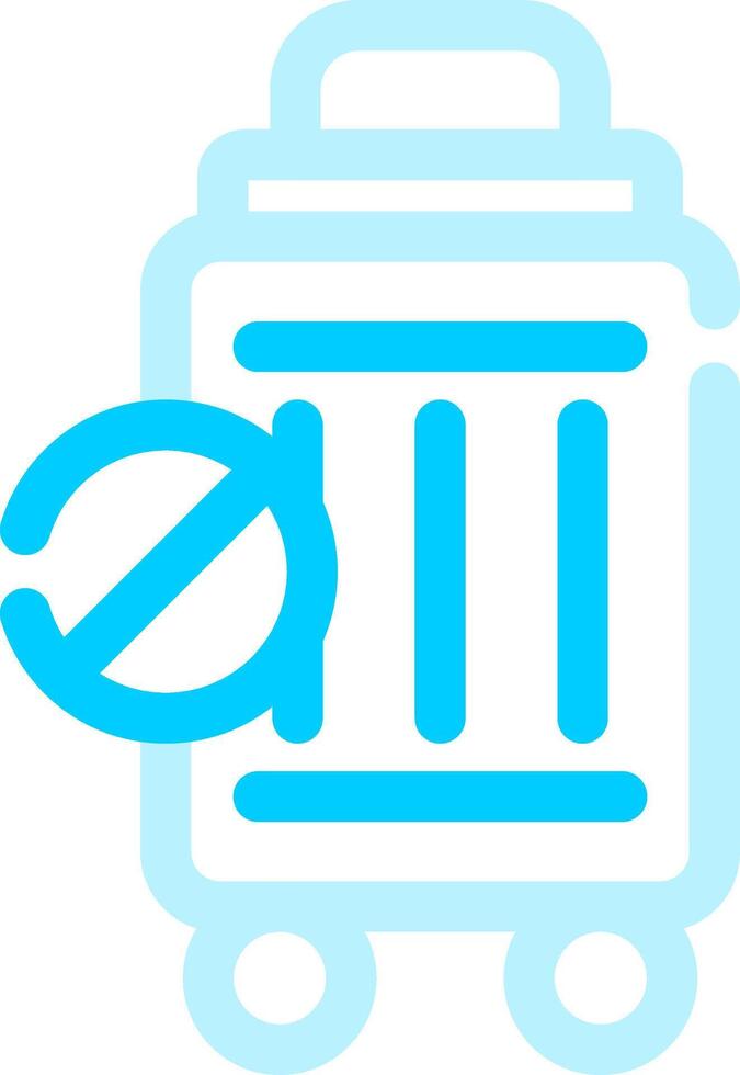 Travel Restrictions Creative Icon Design vector