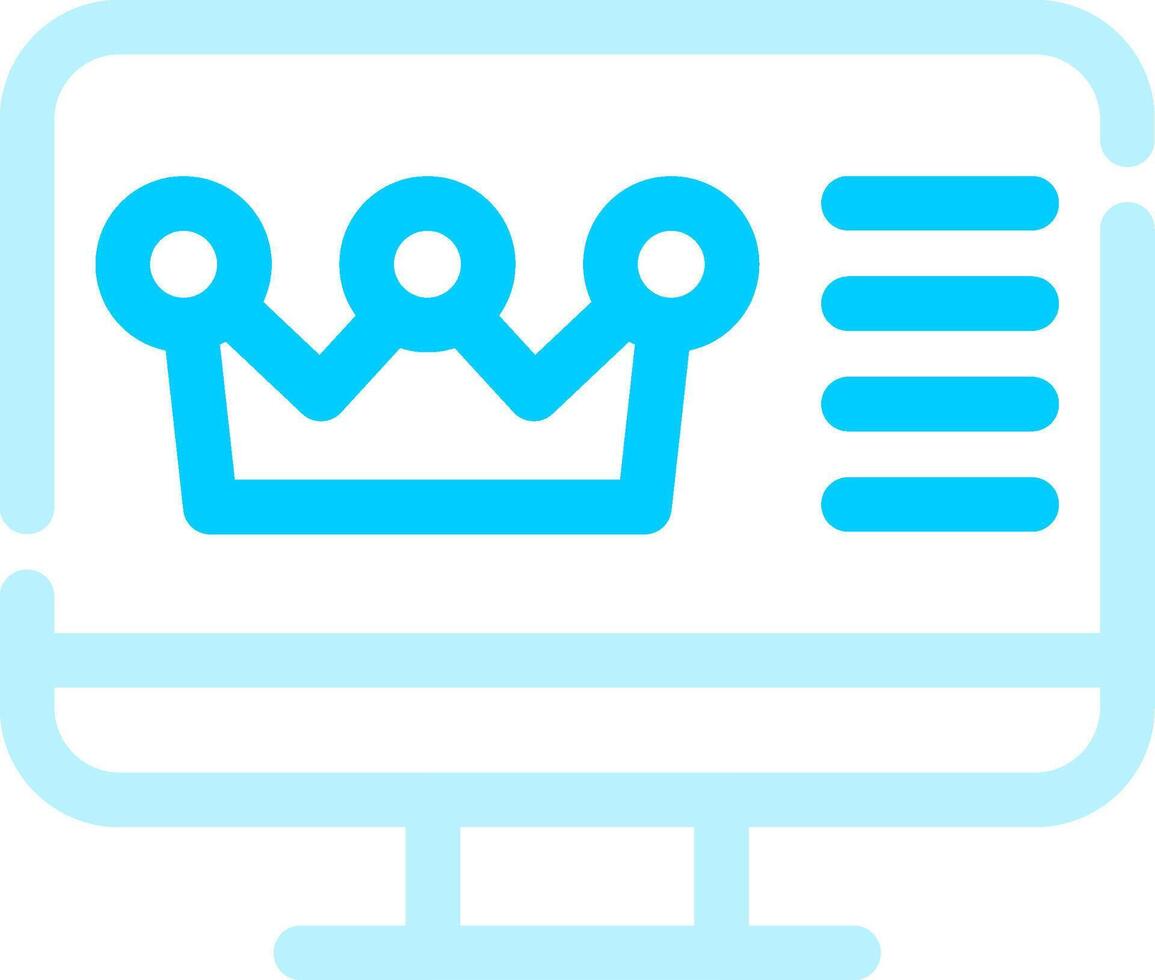 Premium Content Creative Icon Design vector