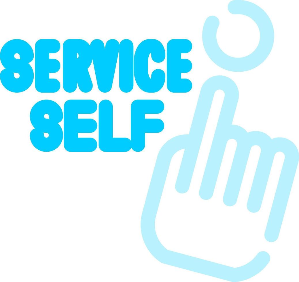 Self Service Creative Icon Design vector
