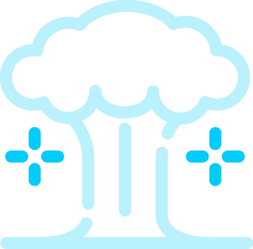 Nuclear Explosion Creative Icon Design vector