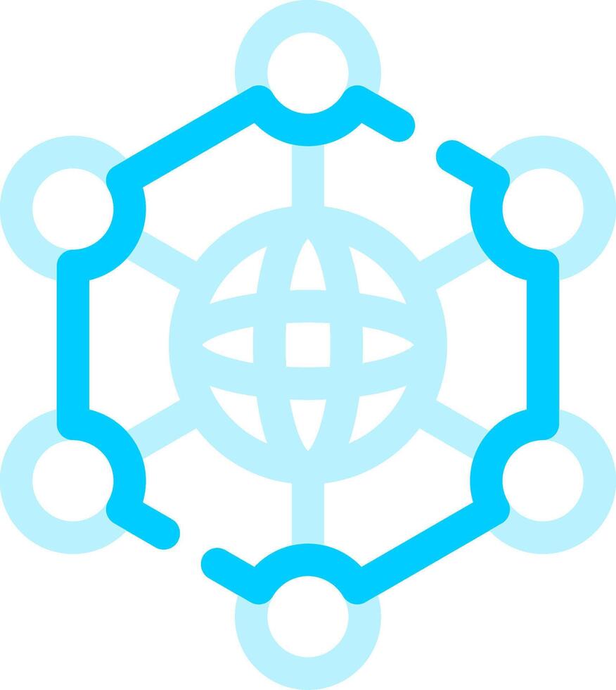 Neural Network Creative Icon Design vector