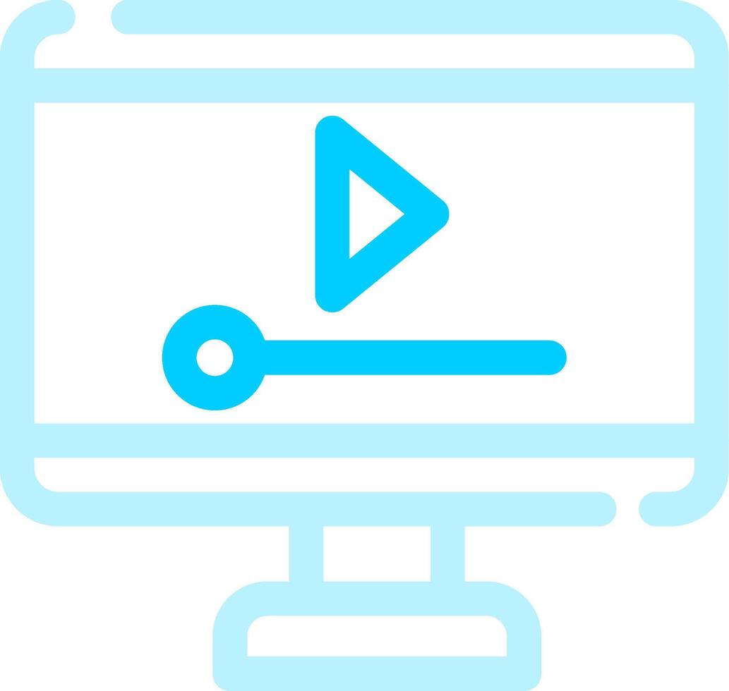 Video Player Creative Icon Design vector