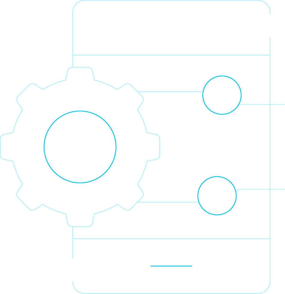 Project Management App Creative Icon Design vector