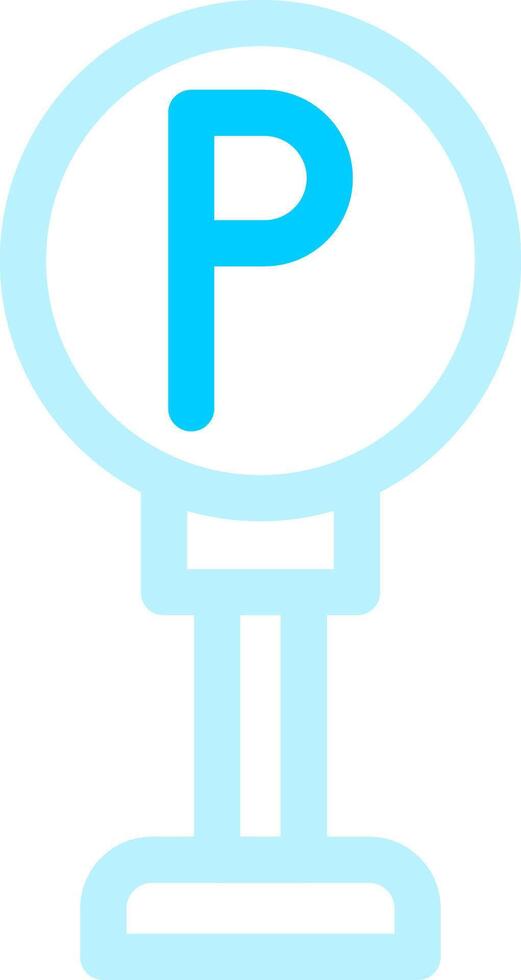 Parking Sign Creative Icon Design vector