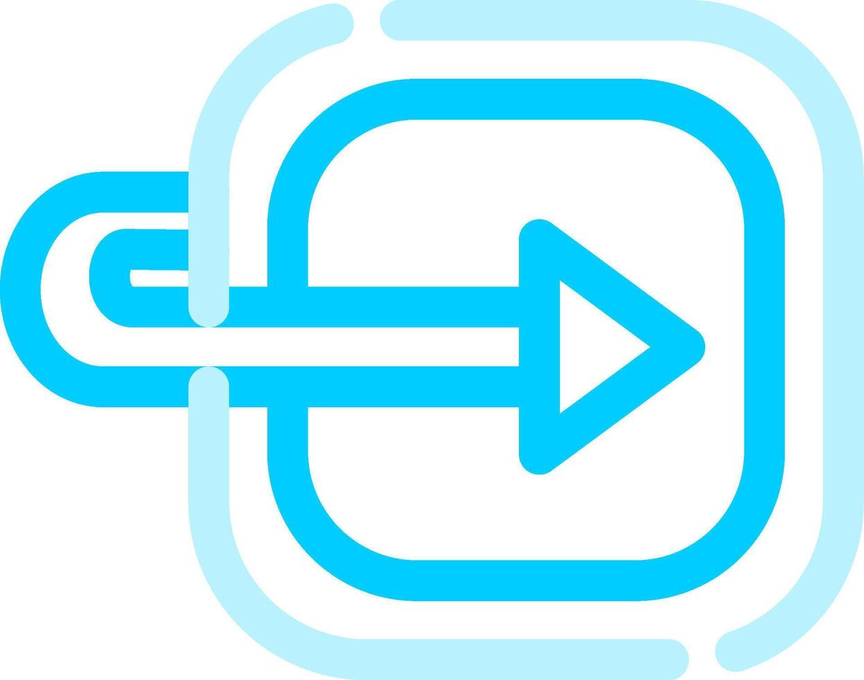 Moving Forward Creative Icon Design vector