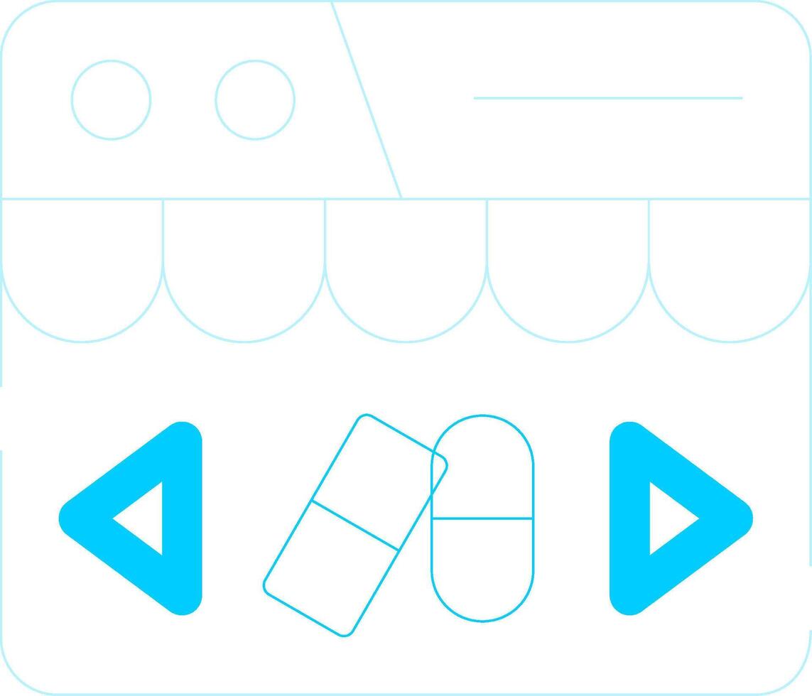 Wide Selection Of Products Creative Icon Design vector
