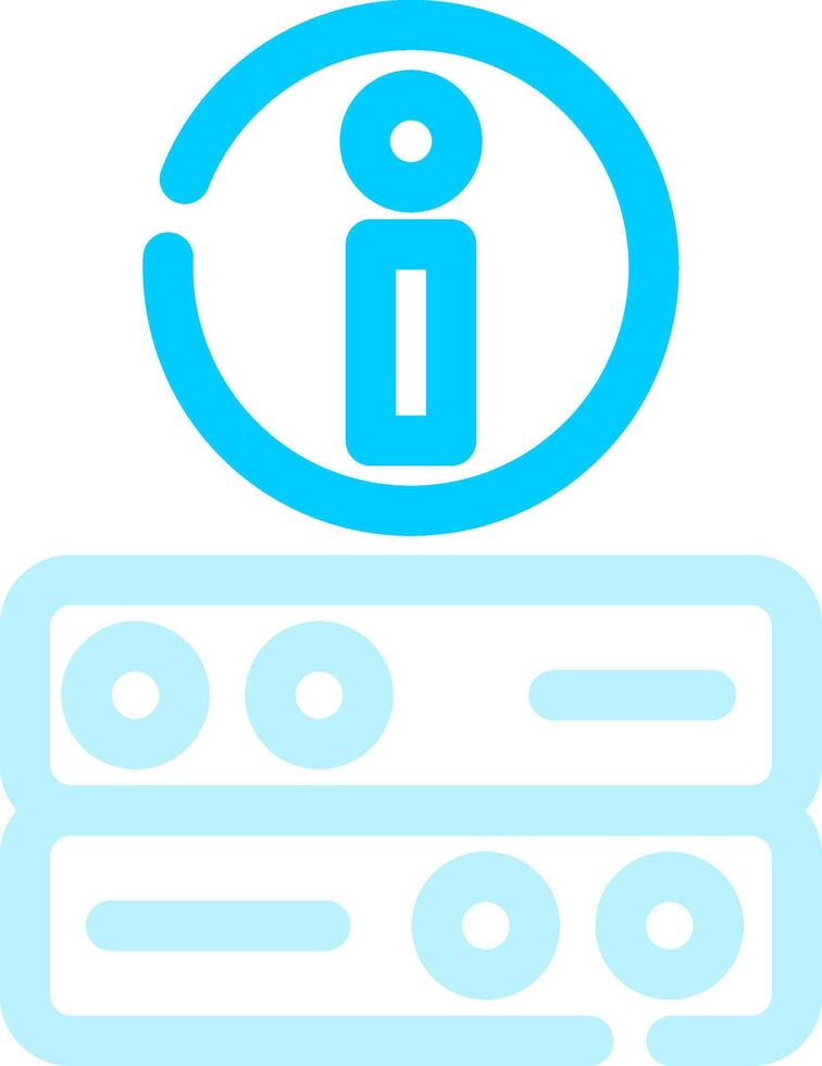 Server Info Creative Icon Design vector