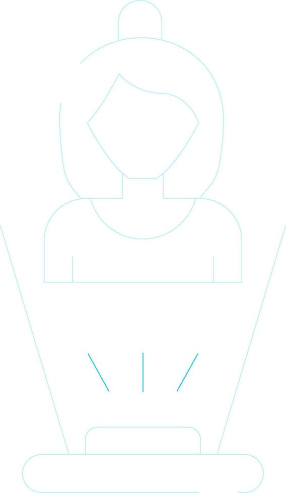 Hologram Creative Icon Design vector