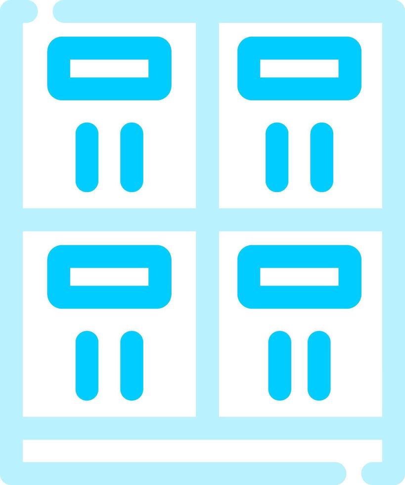 Lockers Creative Icon Design vector