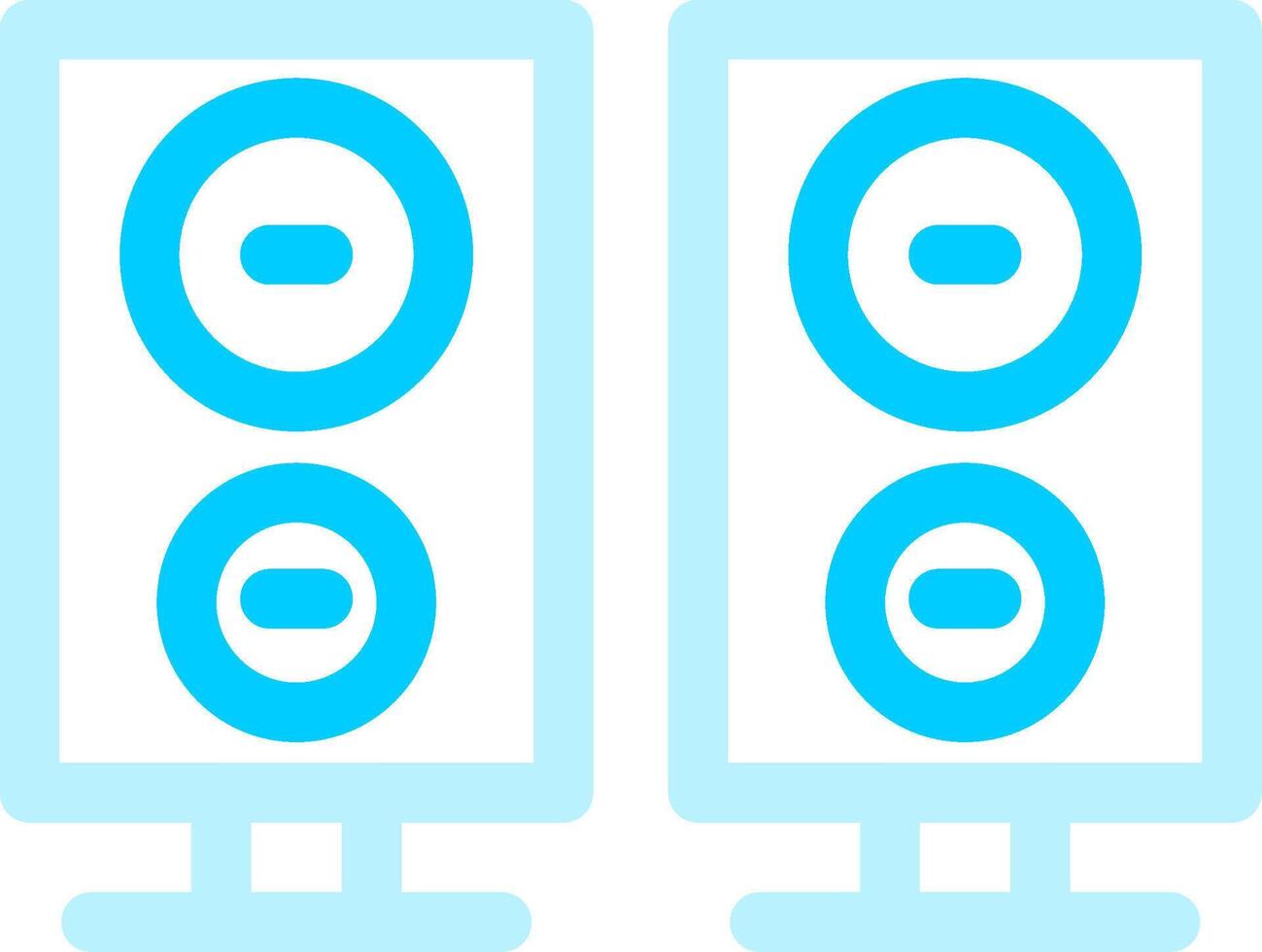 Speakers Creative Icon Design vector