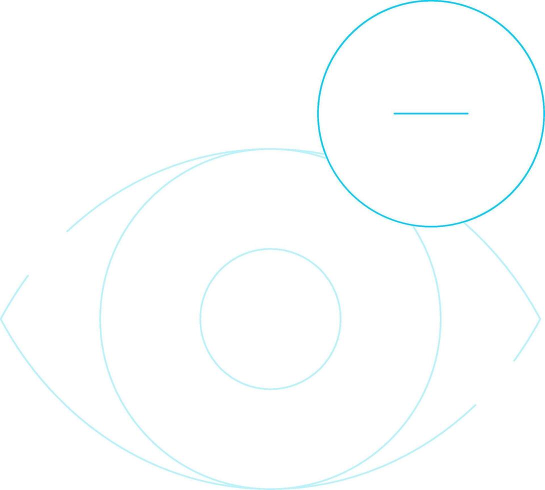 Shortsighted Creative Icon Design vector
