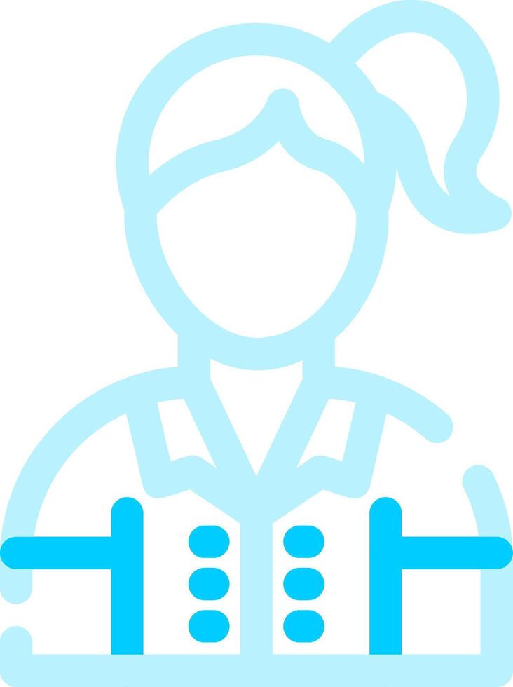 Female Professor Creative Icon Design vector