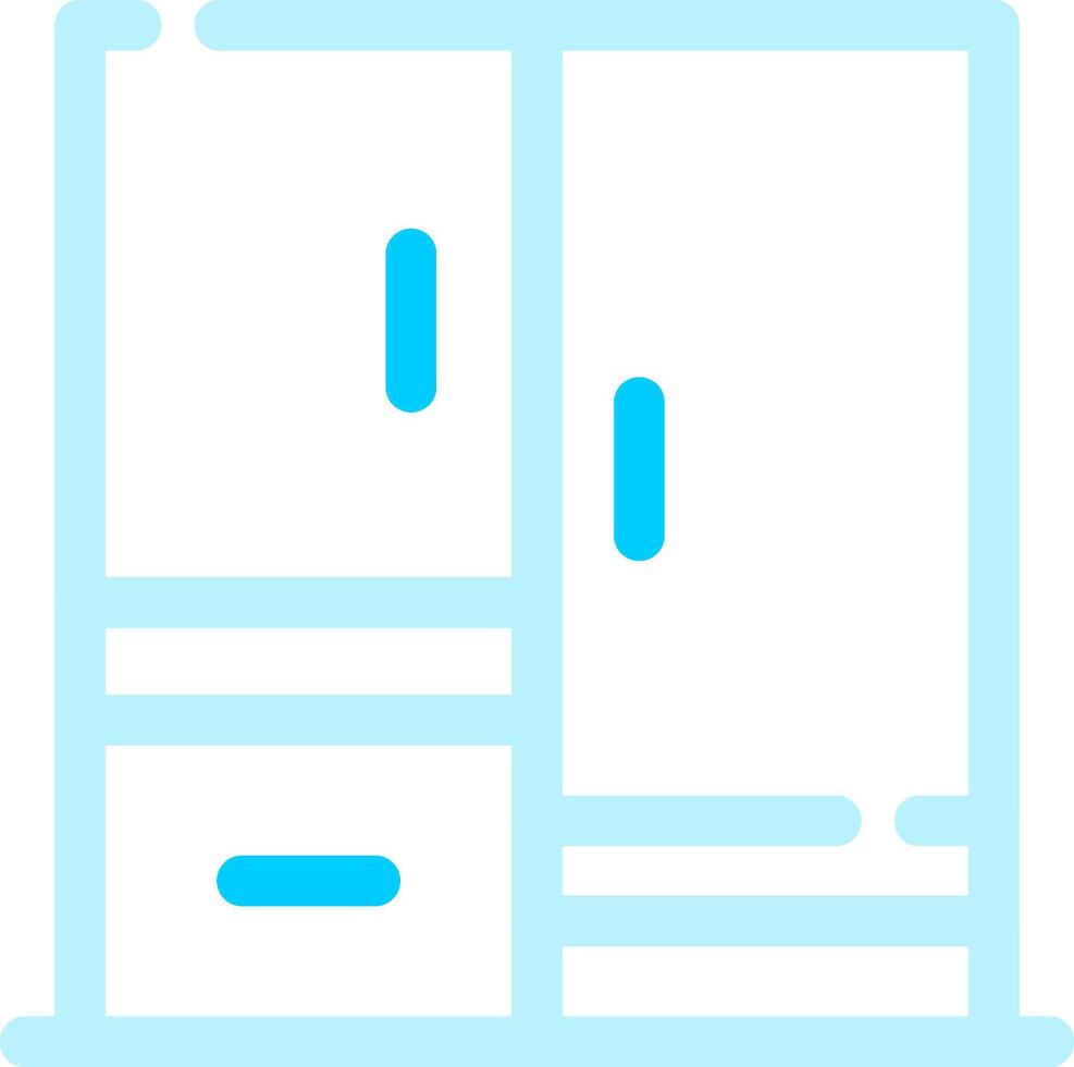Wardrobe Creative Icon Design vector
