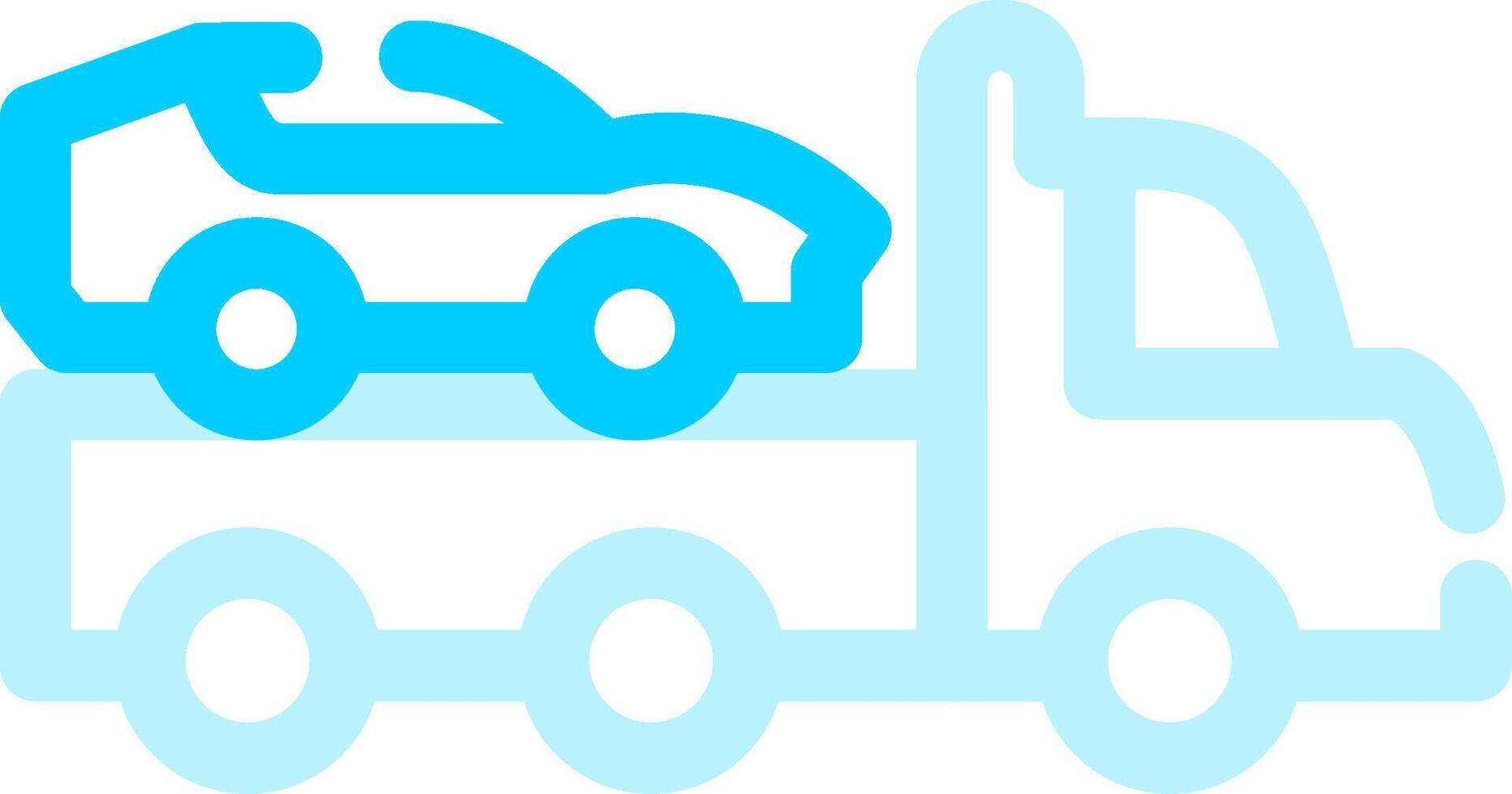 Tow Truck Creative Icon Design vector