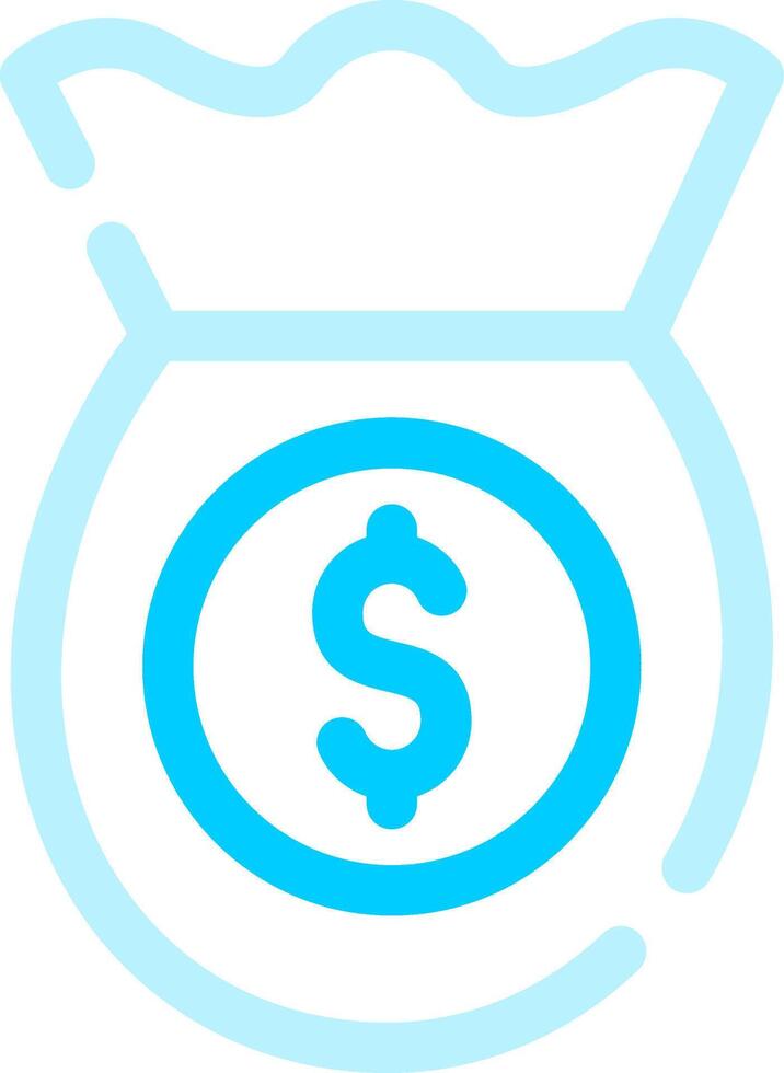 Money Bag Creative Icon Design vector