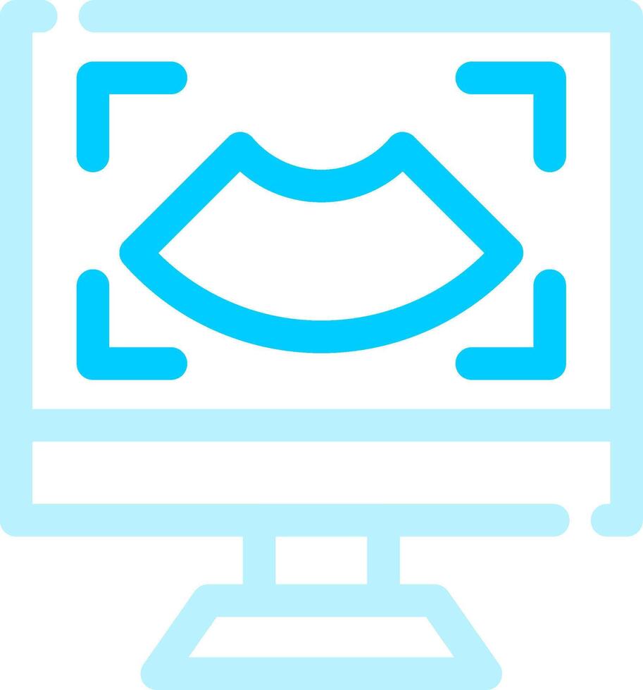 Ultrasound Creative Icon Design vector