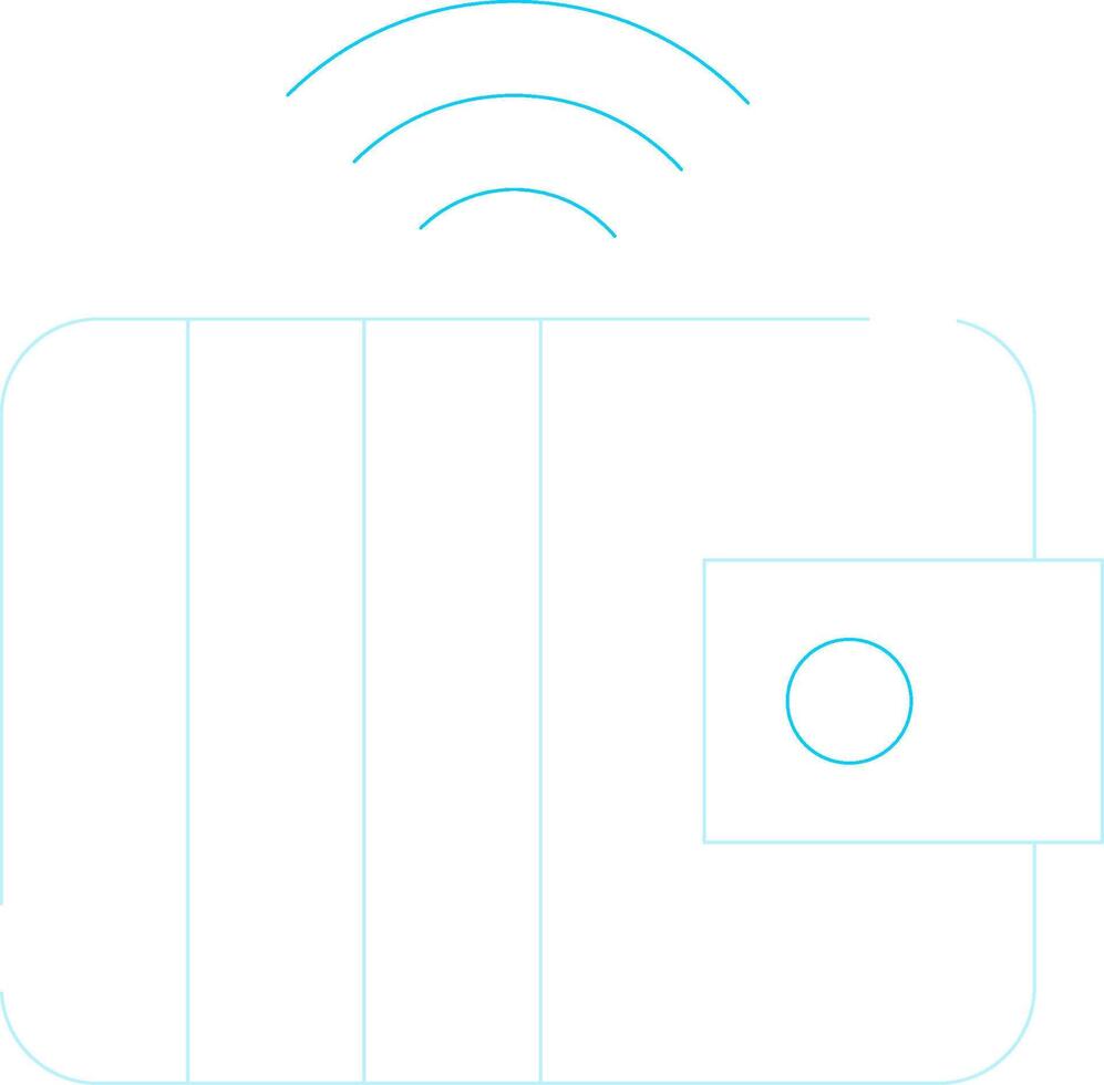 Smart Wallet Creative Icon Design vector