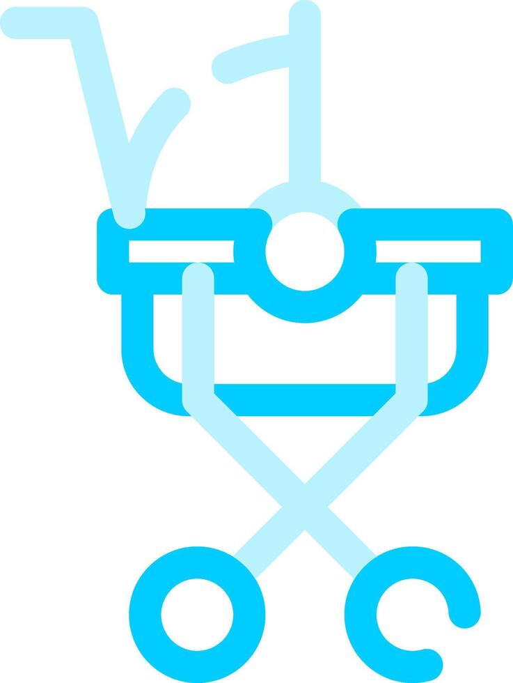 Stroller Creative Icon Design vector