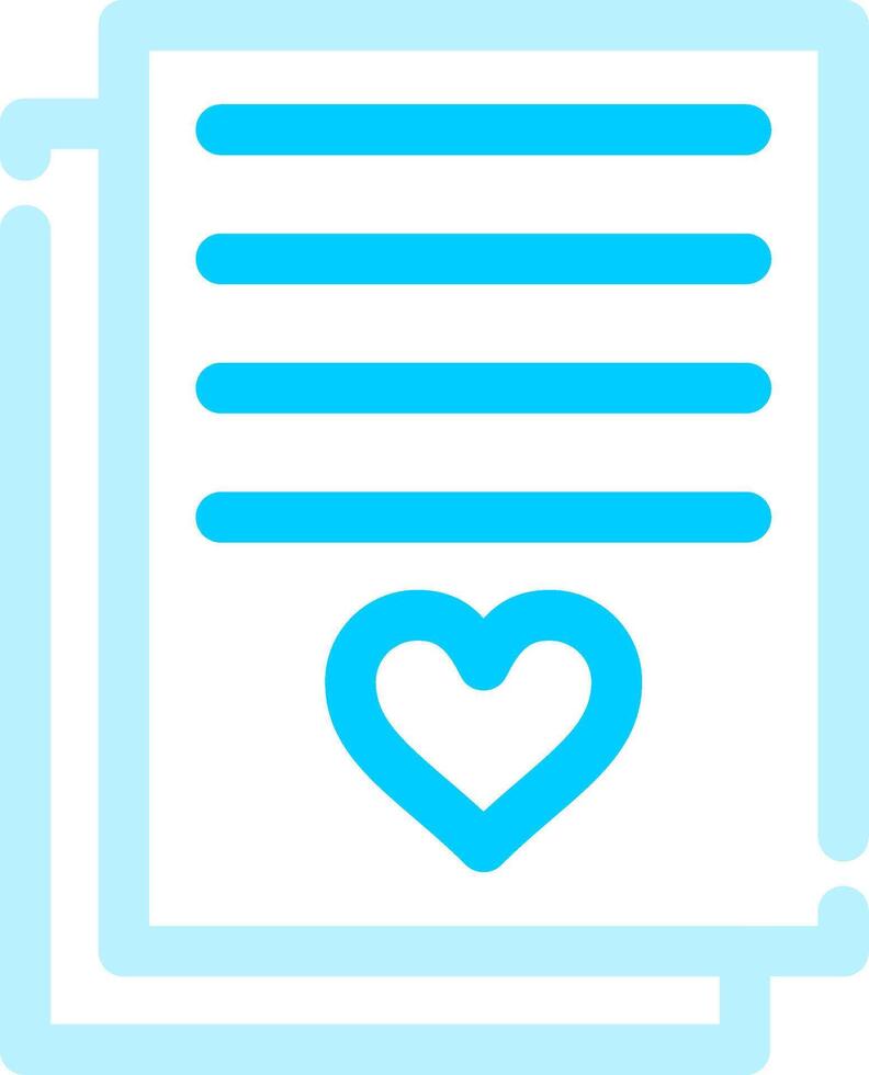 diseño de icono creativo de carta de amor vector