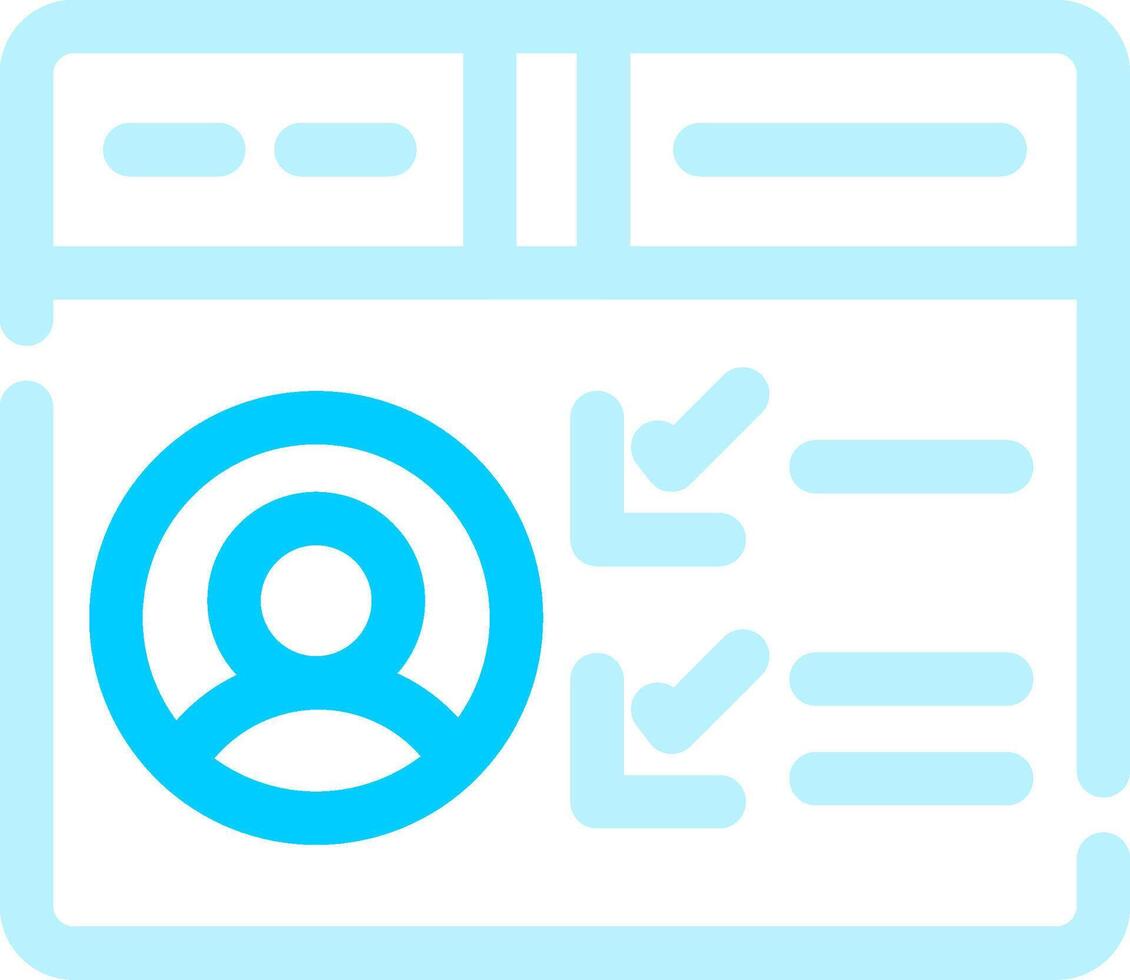 Profile Creative Icon Design vector