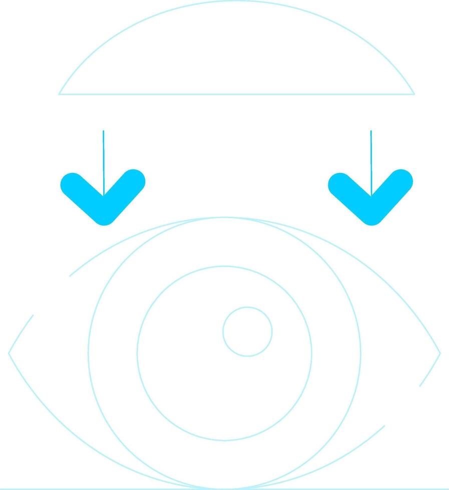 Rigid Contact Lenses Creative Icon Design vector