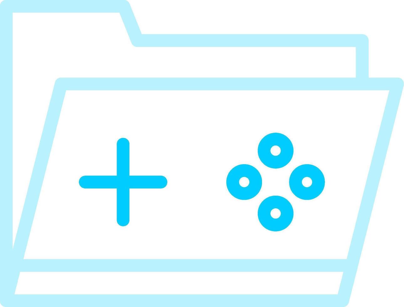 Game Folder Creative Icon Design vector