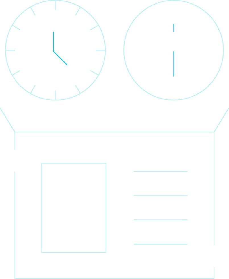 real hora inventario informacion creativo icono diseño vector