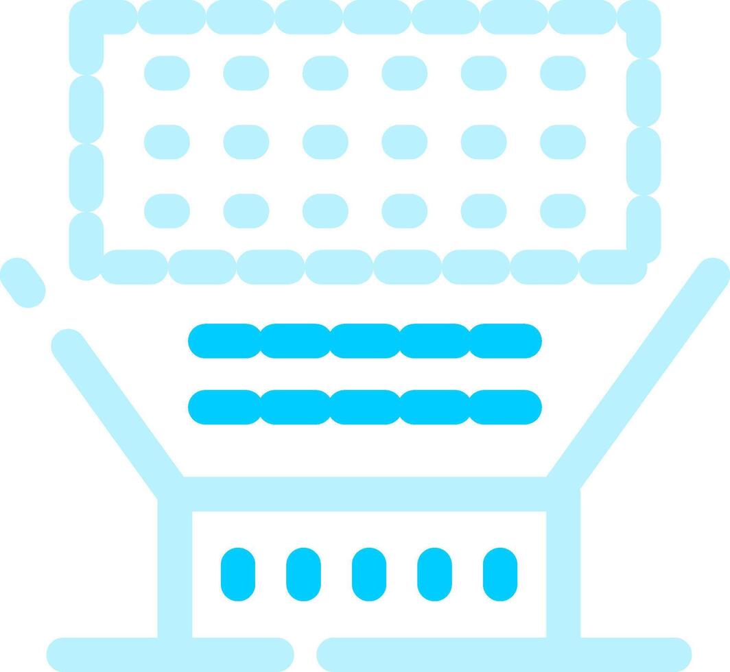 Laser Keyboard Creative Icon Design vector