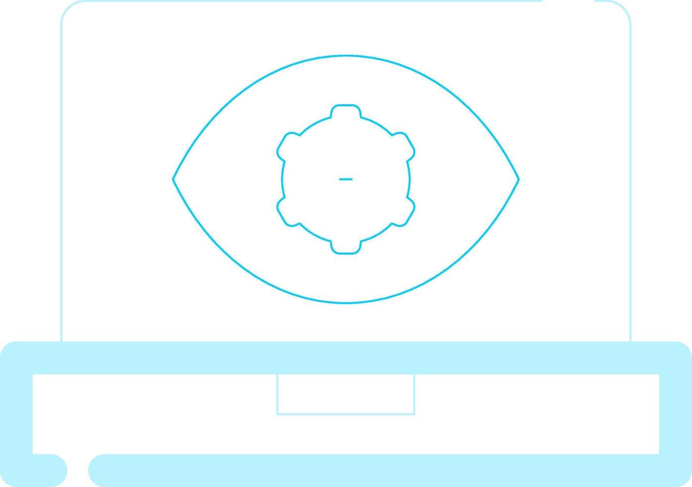 Computer Vision Creative Icon Design vector