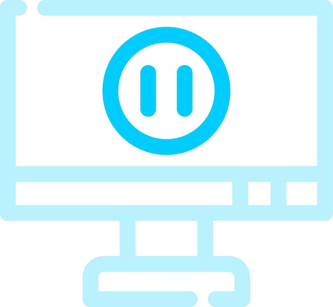 Pause Creative Icon Design vector