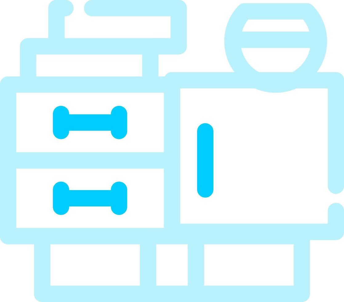 Tv Table Creative Icon Design vector